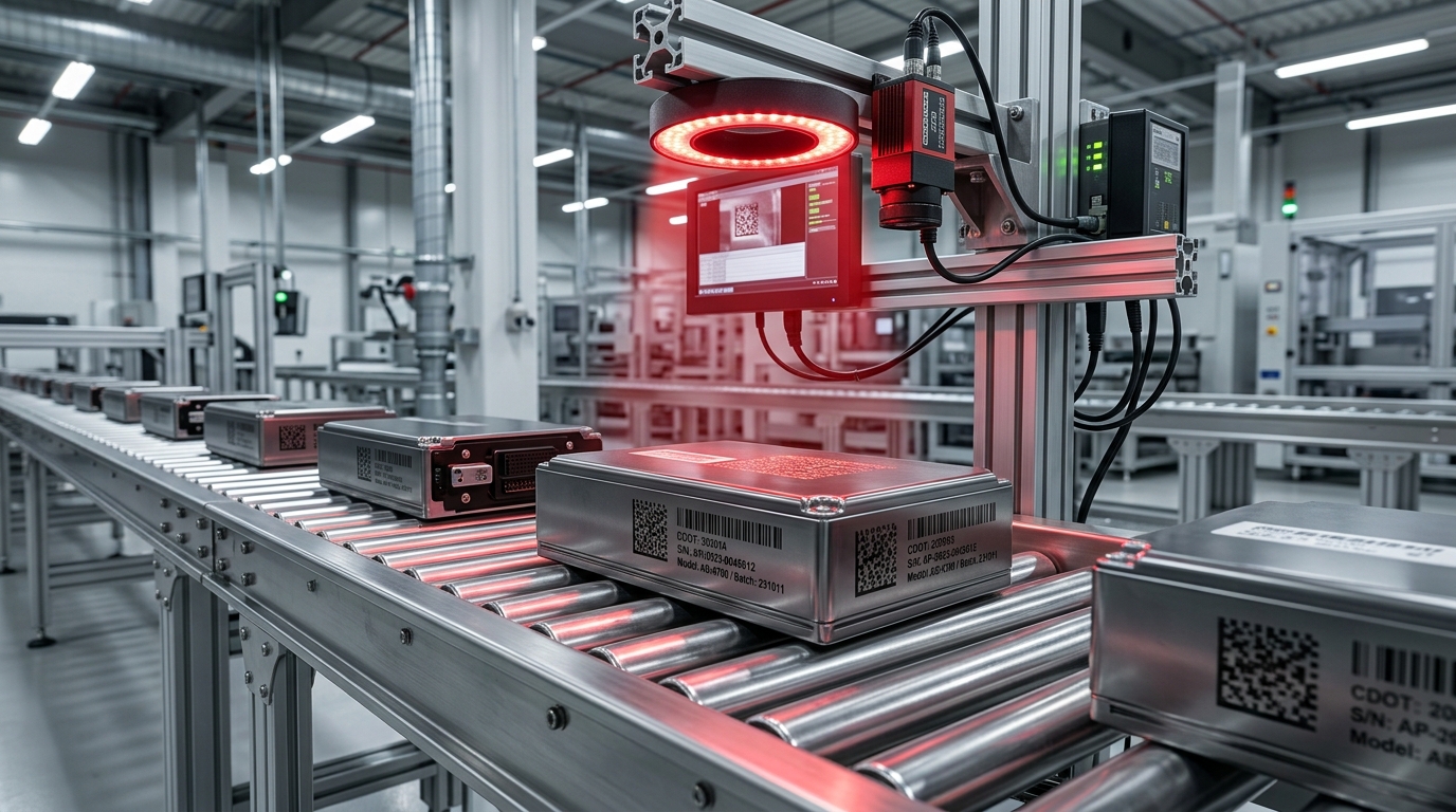 Hidden Code Reading and Product Traceability on Battery Assembly Line